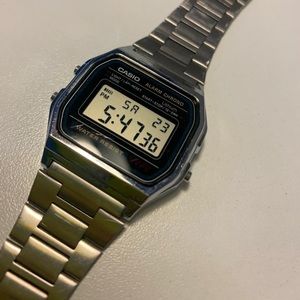 Casio Watch silver gently used